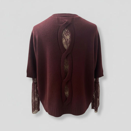 Pull élégant en deux pièces- Farfalla