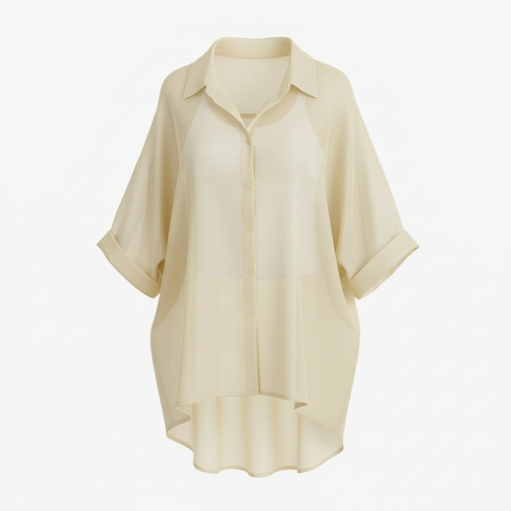 Chemise fluide oversize – Élégance naturellE