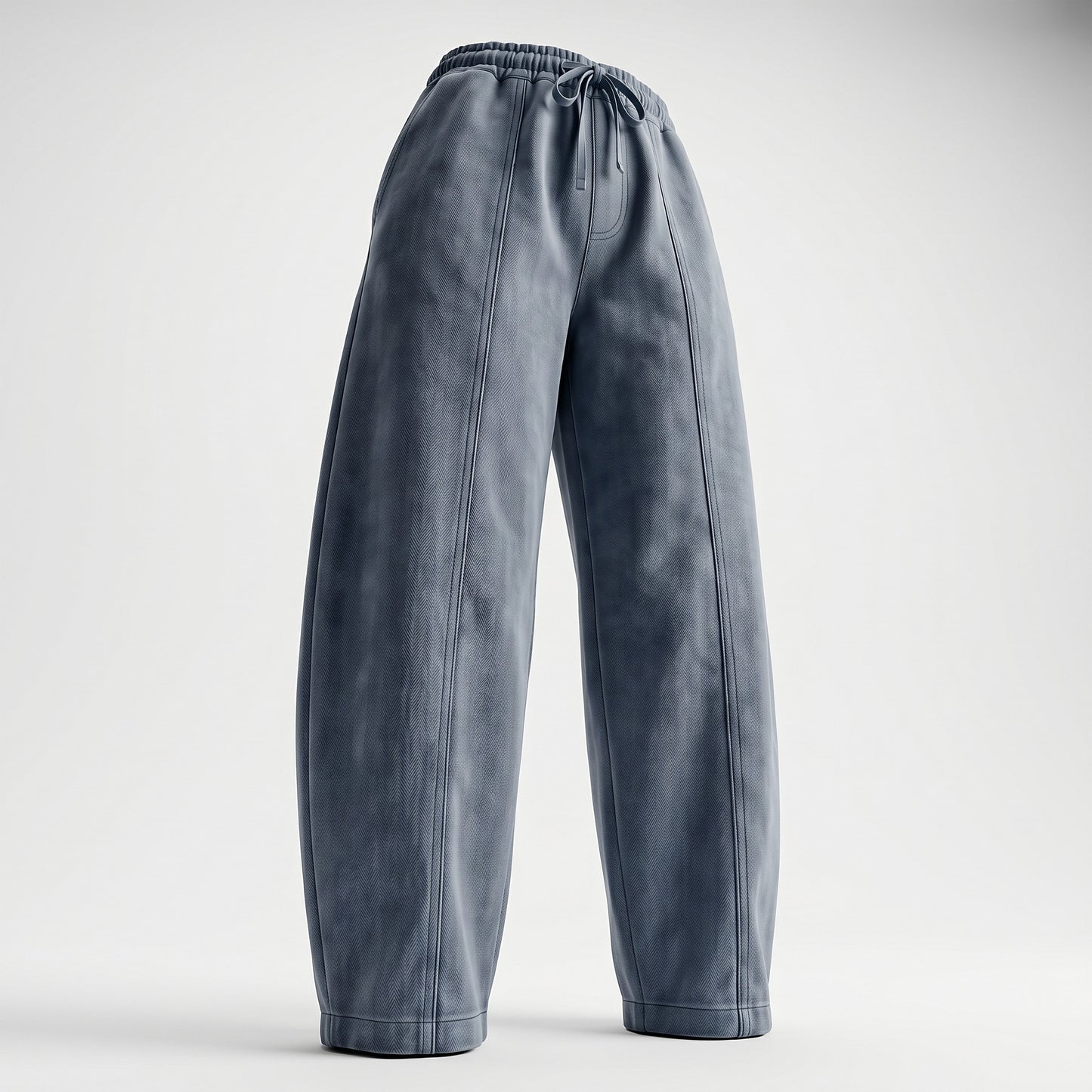 Pantalon Jean Barrel Taille Élastiquée