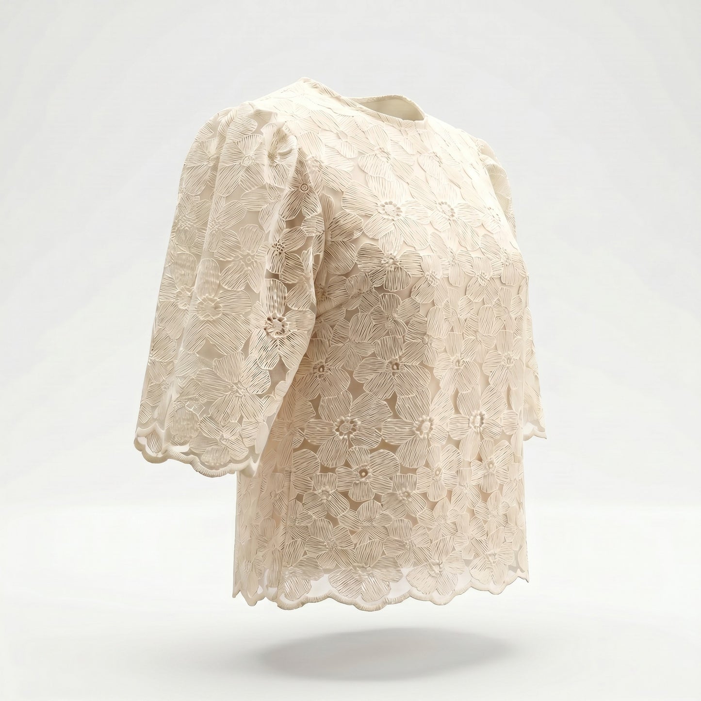 Blouse en Dentelle Florale