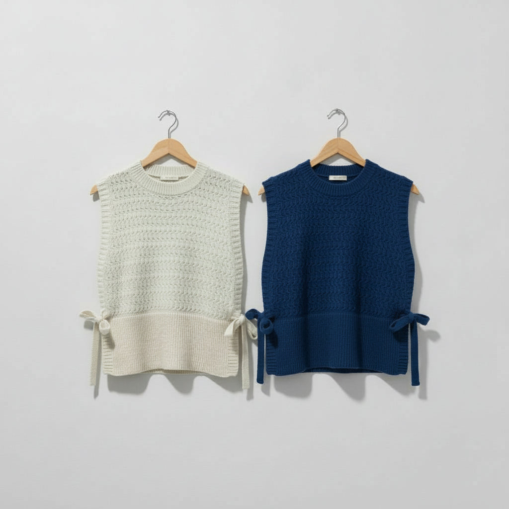 Pull sans manches à nouer - LOVIE ET CO