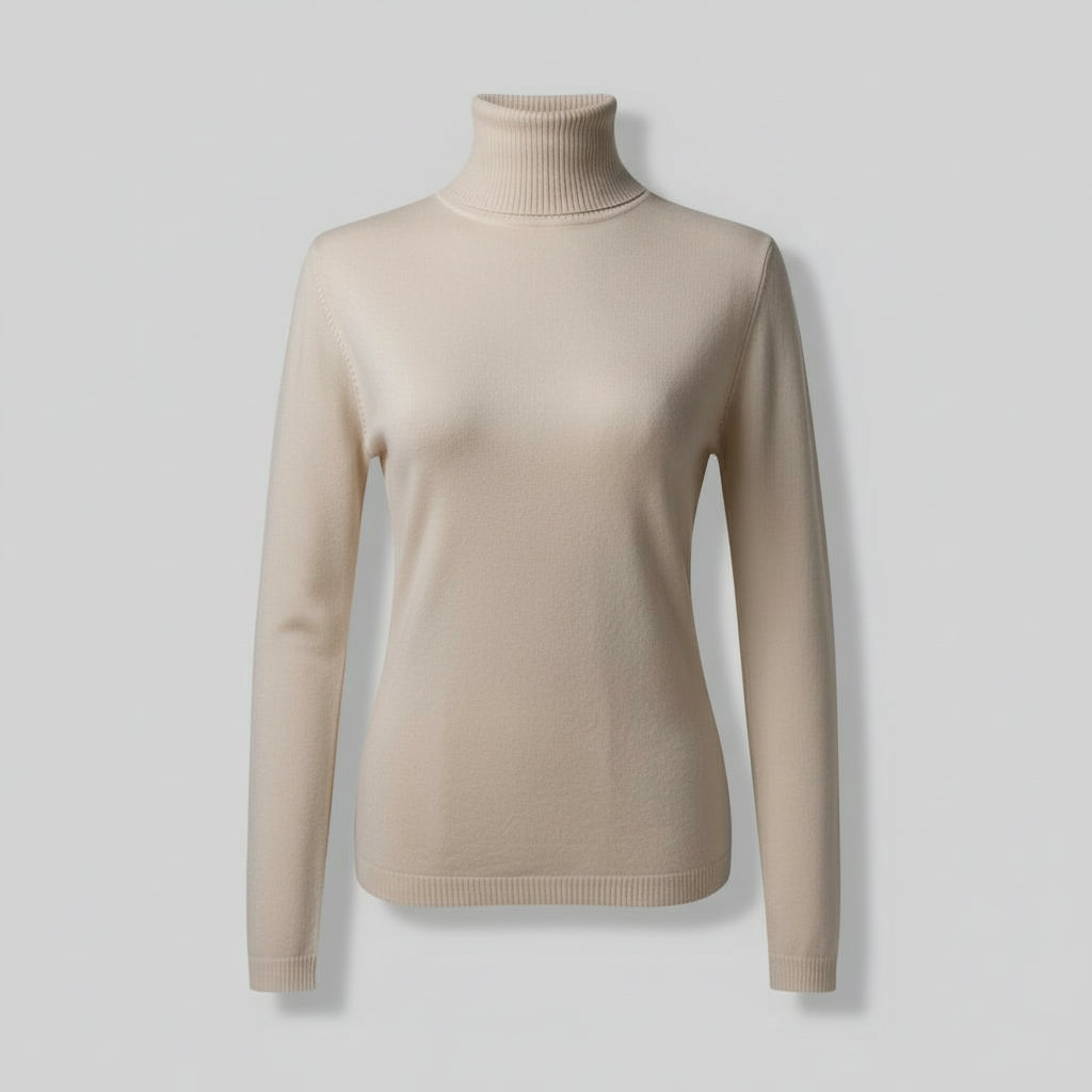 Col roulé beige – Basique & Indispensable- INSPIRATION studio