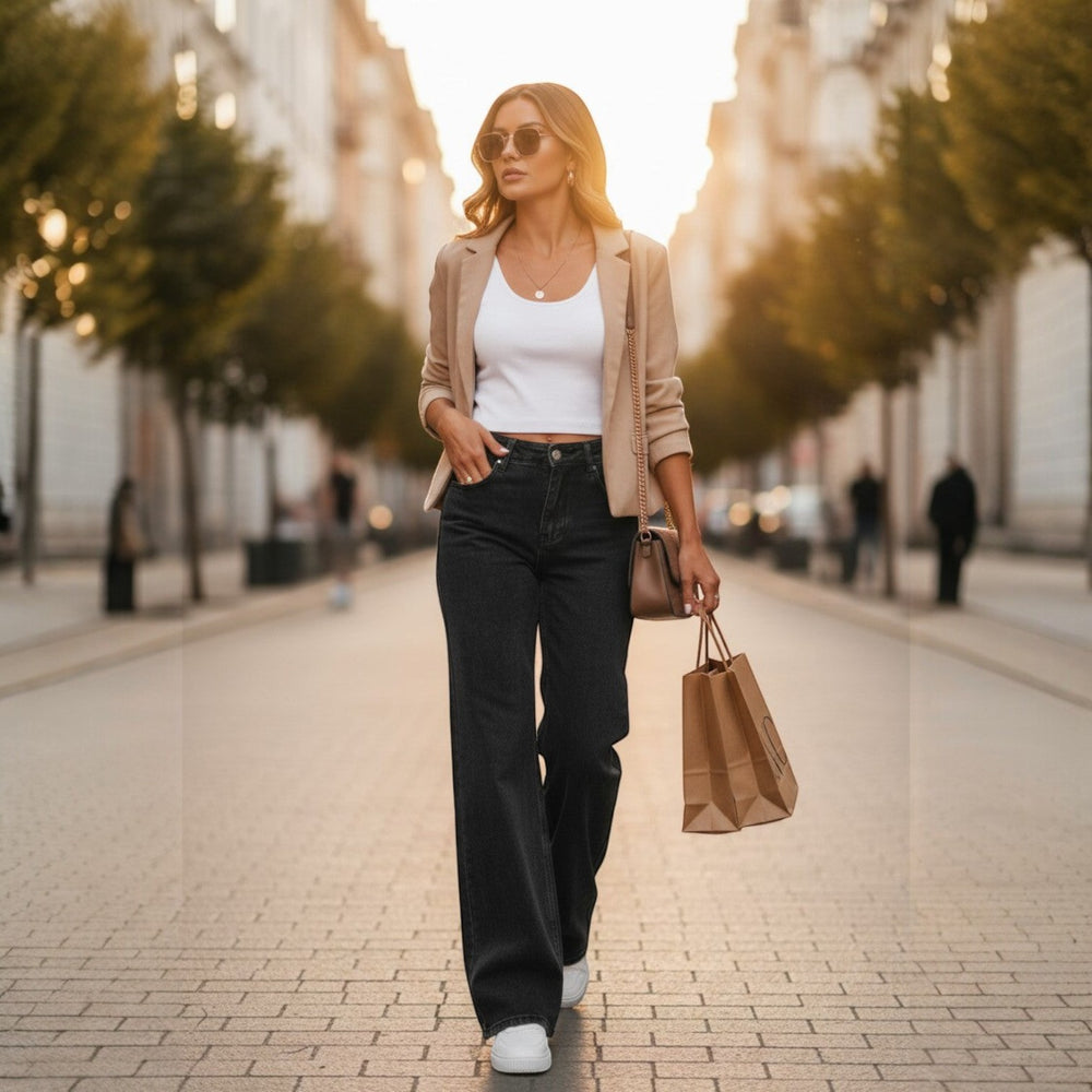 Jeans wide leg-HELLO MISS